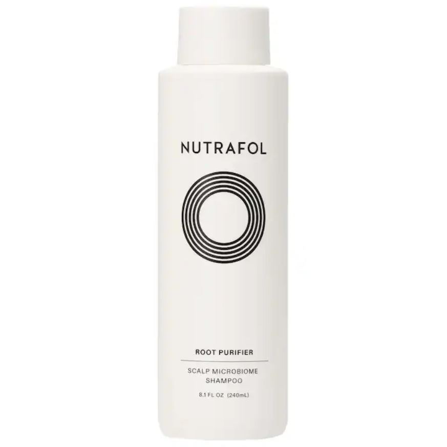 <p>Nutrafol Root Purifier Shampoo is a physician-formulated, hydrating shampoo that visibly improves hair volume, strength, and texture in 2 weeks.</p><p>Made with natural ingredients that deeply cleanse thinning hair without stripping the scalp.<br><br>Works best when combined with Nutrafol supplements and DERIVE daily scalp serum. </p>