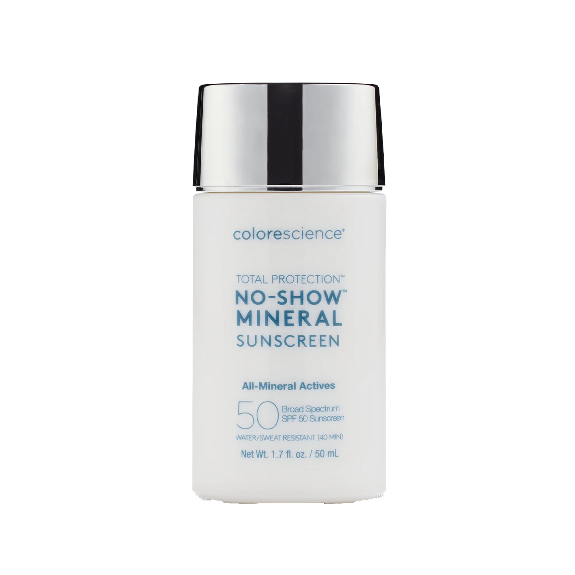<p><span style="color: rgb(0, 0, 0)">Colorescience No-Show ™ Mineral is the sheerest-of-the-sheer, all-mineral sunscreen that blends into skin so beautifully you’ll forget it’s there. Its ultra-lightweight formula combines&nbsp;patented non-nano&nbsp;zinc oxide with exceptional hydration that leaves skin&nbsp;feeling velvety soft while EnviroScreen® Technology provides comprehensive environmental defense from UVA/UVB, HEV (blue) light, infrared light, free radicals, and pollution.</span></p><p><span style="color: rgb(0, 0, 0)">This barely-there sunscreen features advanced non-nano zinc oxide that is optimized to deliver high-performance protection without the white cast.&nbsp;Plus, skin is not only protected, but improved with every use as nourishing antioxidants, soothing bisabolol, and hydrating silver ear mushroom extract work from within to improve skin's natural appearance.</span></p><p><span style="color: rgb(0, 0, 0)">Never&nbsp;compromise again on skin that is protected, perfected, and <em>looks&nbsp;like skin</em>.</span></p>